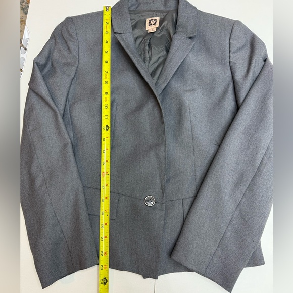 Anne Klein Gray Blazer size 12 - Picture 7 of 9